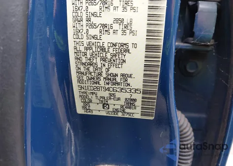 2004 Nissan Xterra Xe z USA, uszkodzony, nr VIN 5N1ED28T94C635335